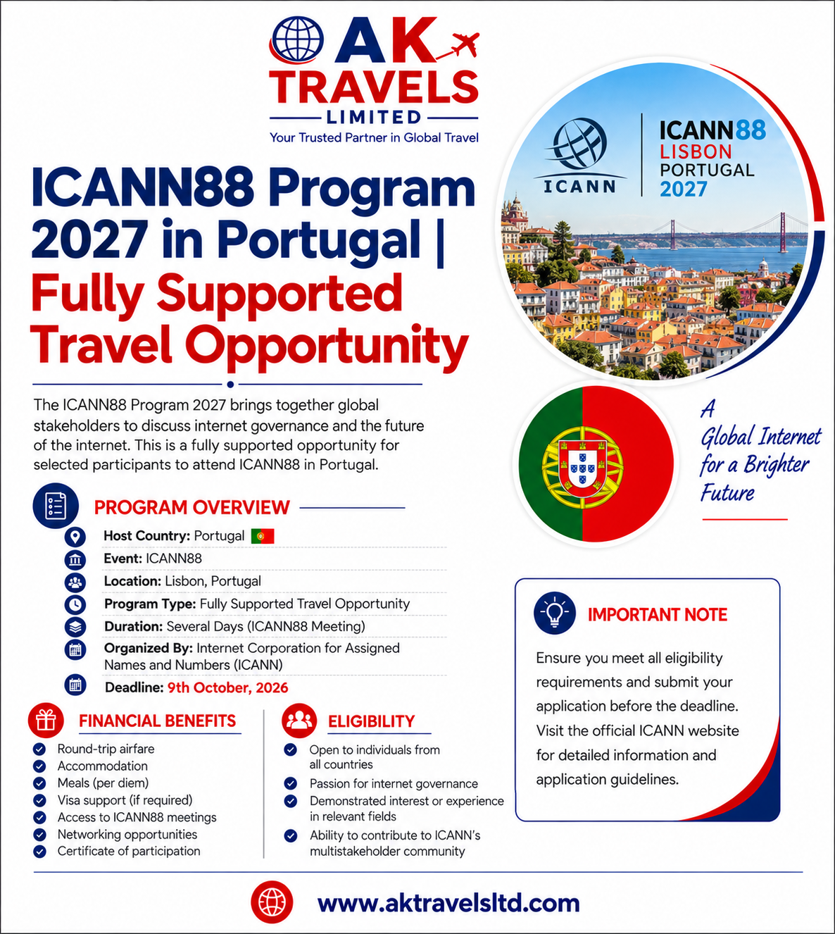 NextGen@ICANN88 Program 2027 in Portugal | Fully Supported Travel Opportunity